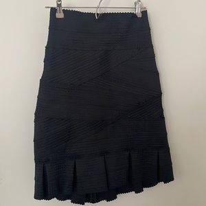 Anthropologie black midi skirt